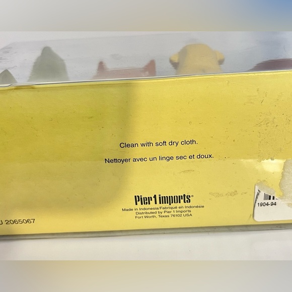 Pier 1 Farm Animal Napkin Rings- chicken/ sheep - Picture 3 of 4